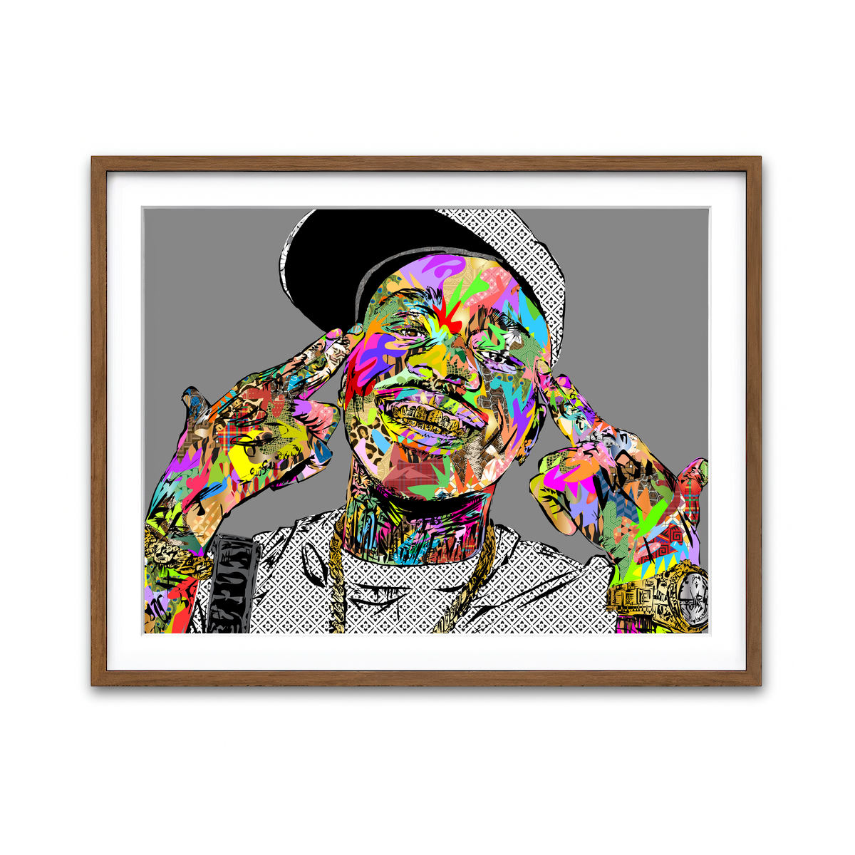 Framed Print 4x3 Walnut