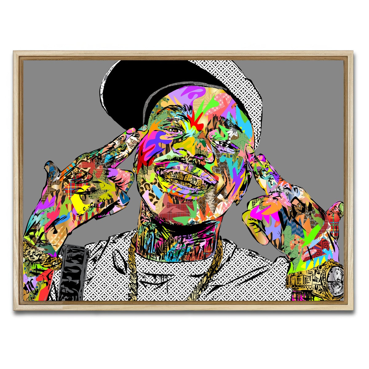 AUTO-MOCKUP WHITE | DABABY | 1 Piece | Natural Framed Canvas | group=4x3