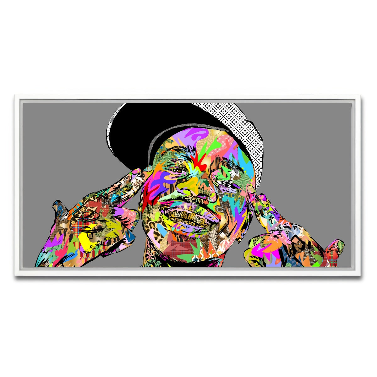 AUTO-MOCKUP WHITE | DABABY | 1 Piece | White Framed Canvas | group=2x1