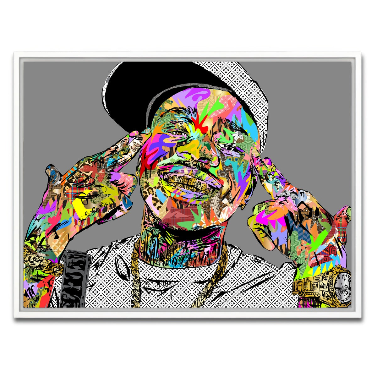 AUTO-MOCKUP WHITE | DABABY | 1 Piece | White Framed Canvas | group=4x3