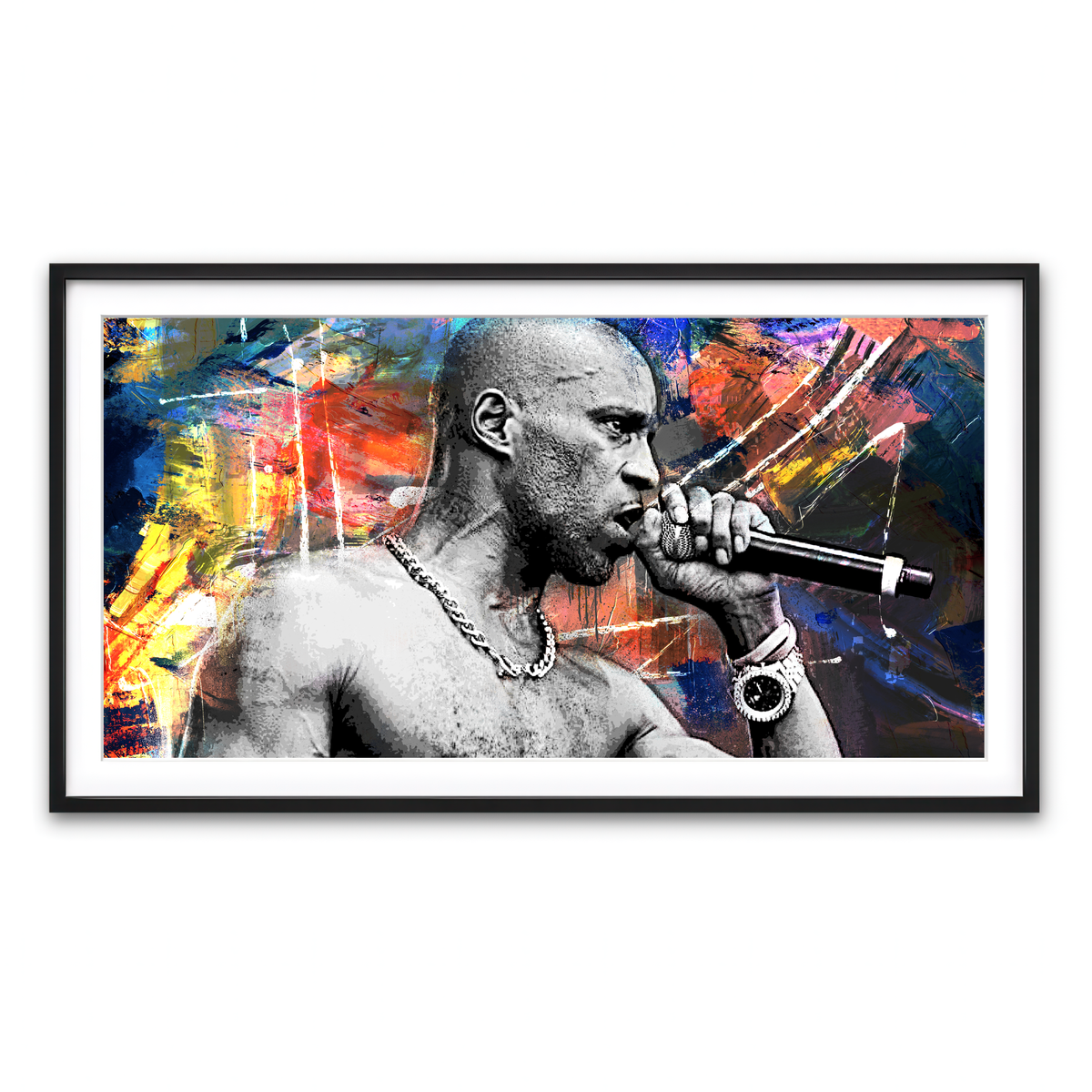 Framed Print 2x1 Black