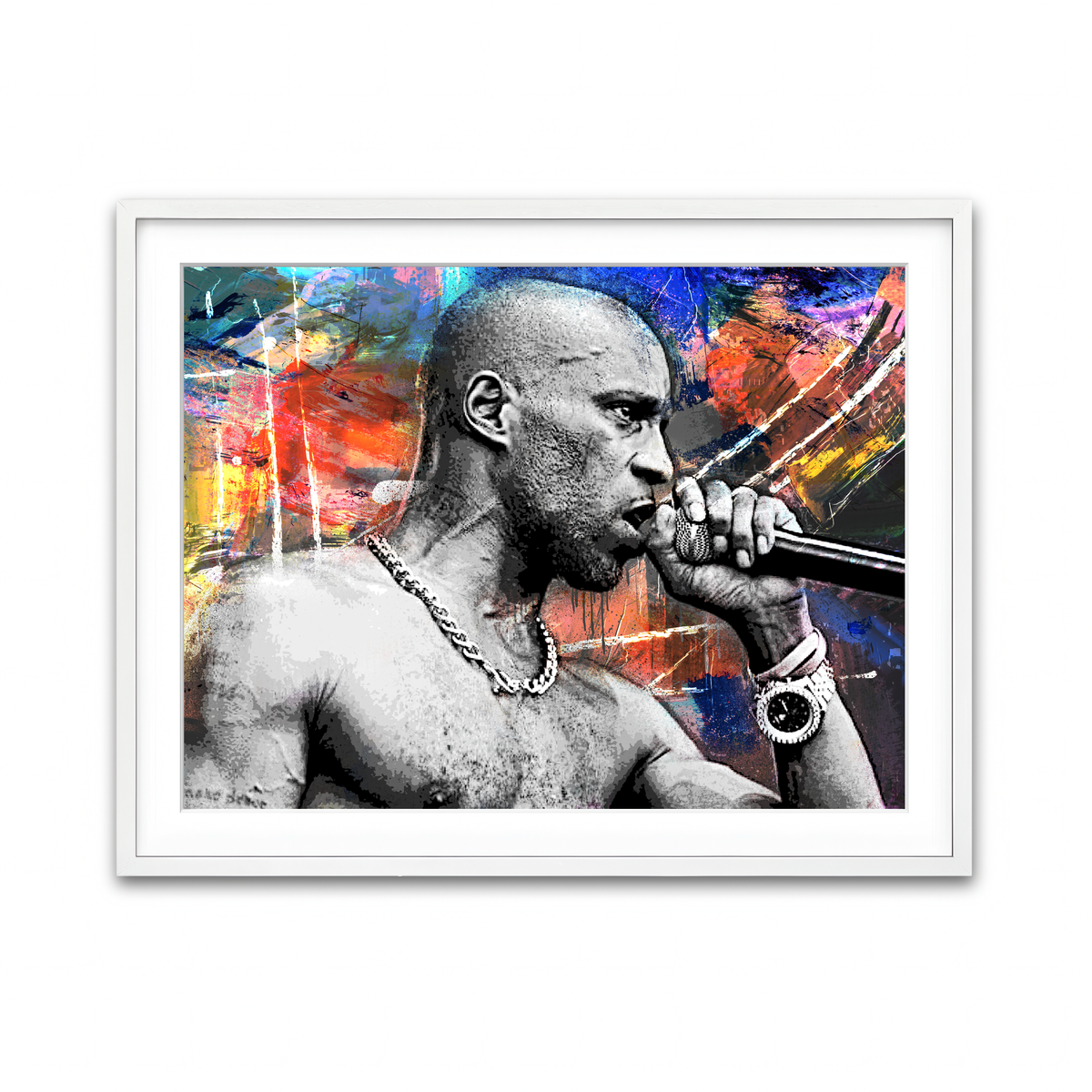 Framed Print 4x3 White
