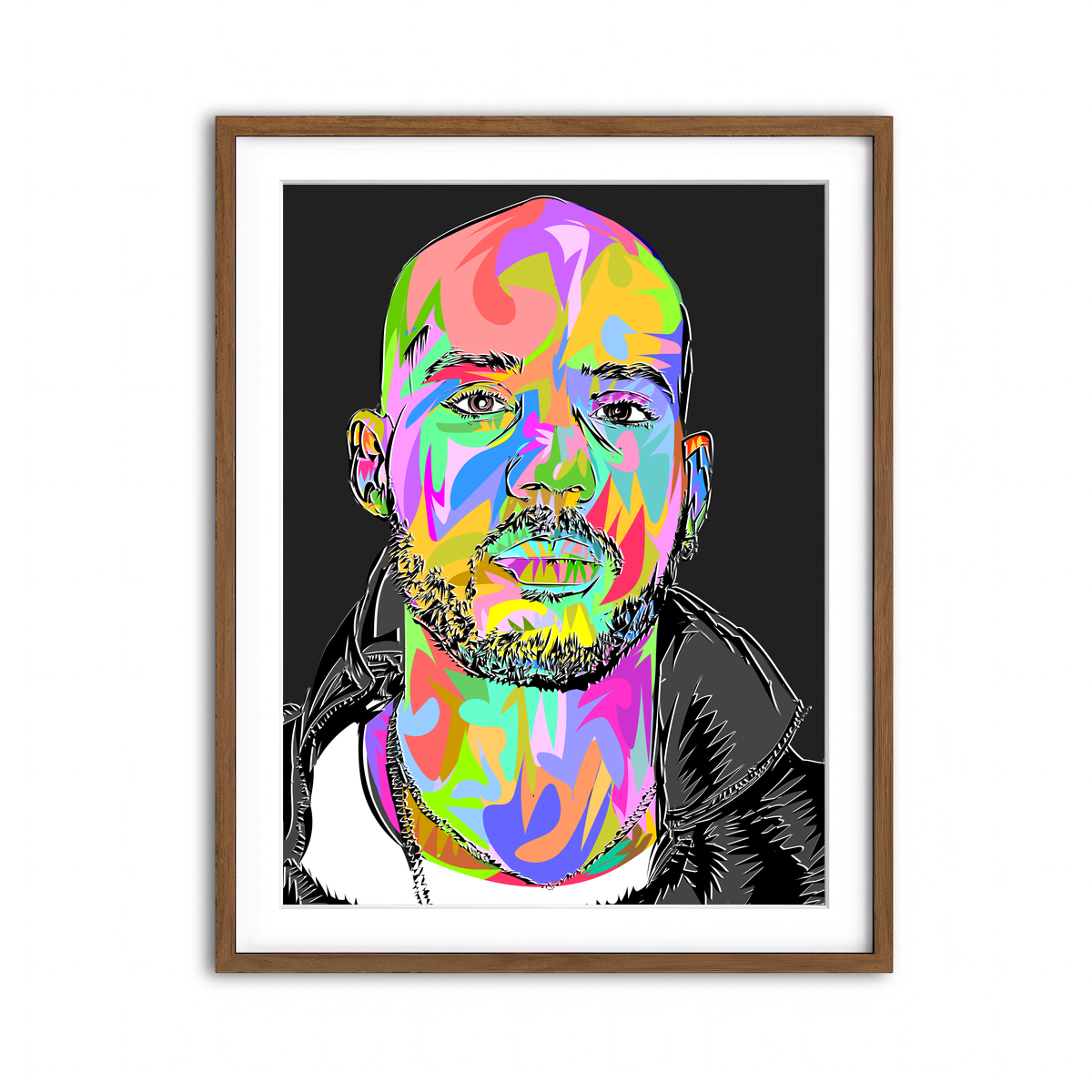 Framed Print 3x4 Walnut