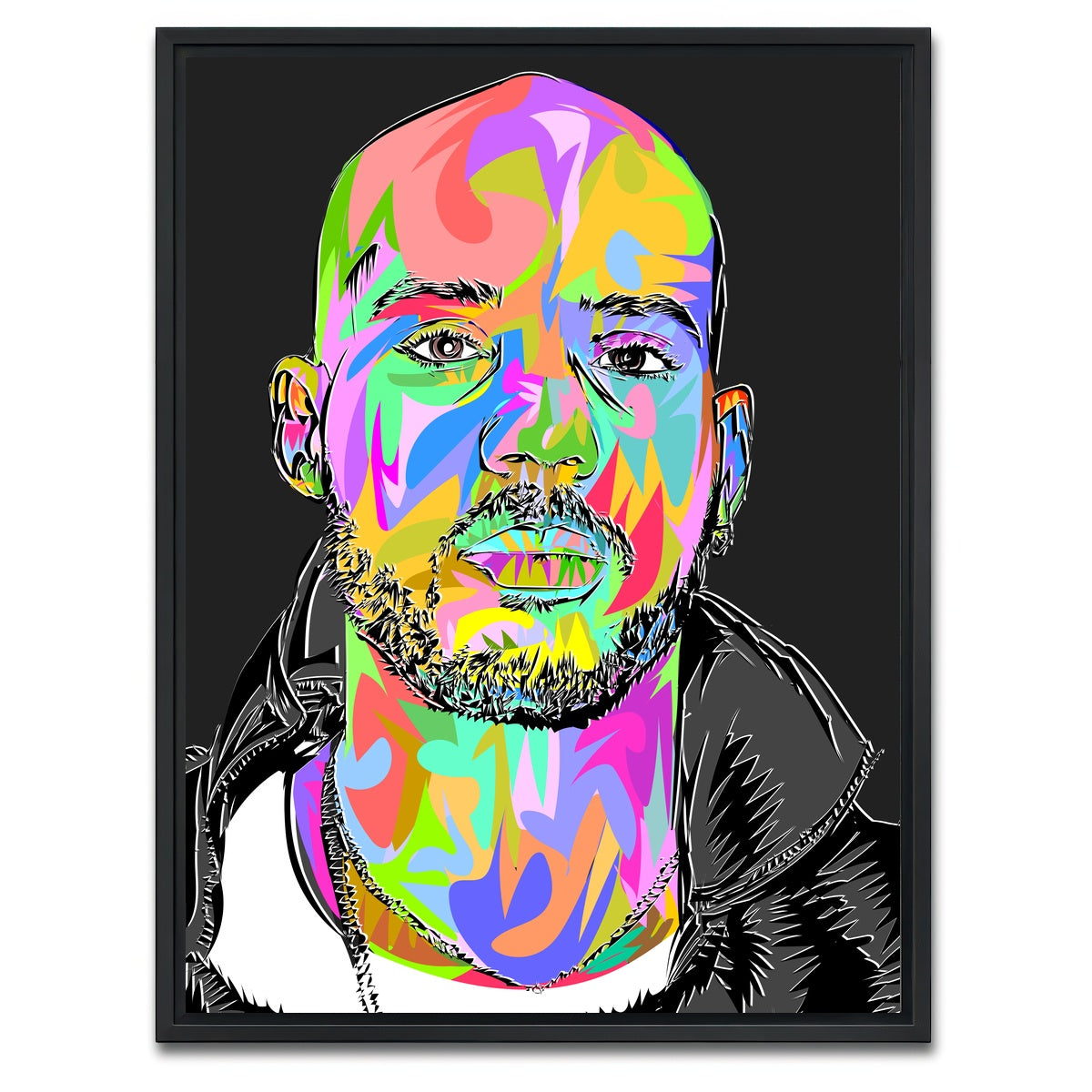 AUTO-MOCKUP WHITE | DMX RIP | 1 Piece | Black Framed Canvas | group=3x4