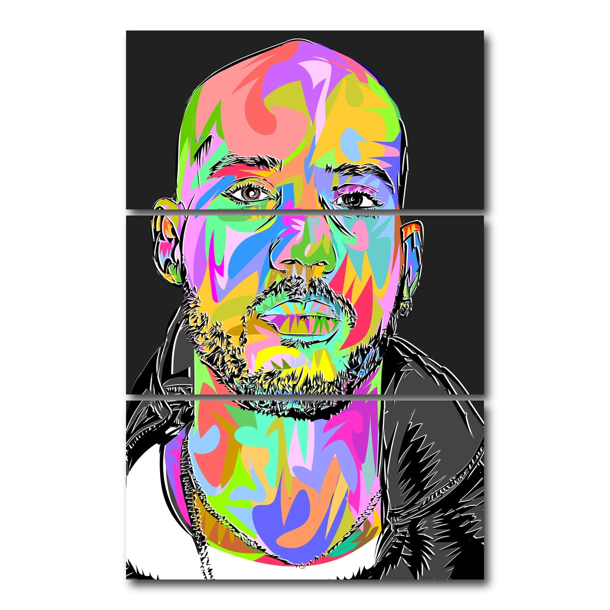 AUTO-MOCKUP WHITE | DMX RIP | 3 Piece | Gallery Wrap Canvas | group=12x24_stacked