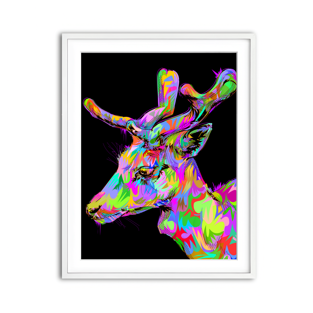 Framed Print 3x4 White