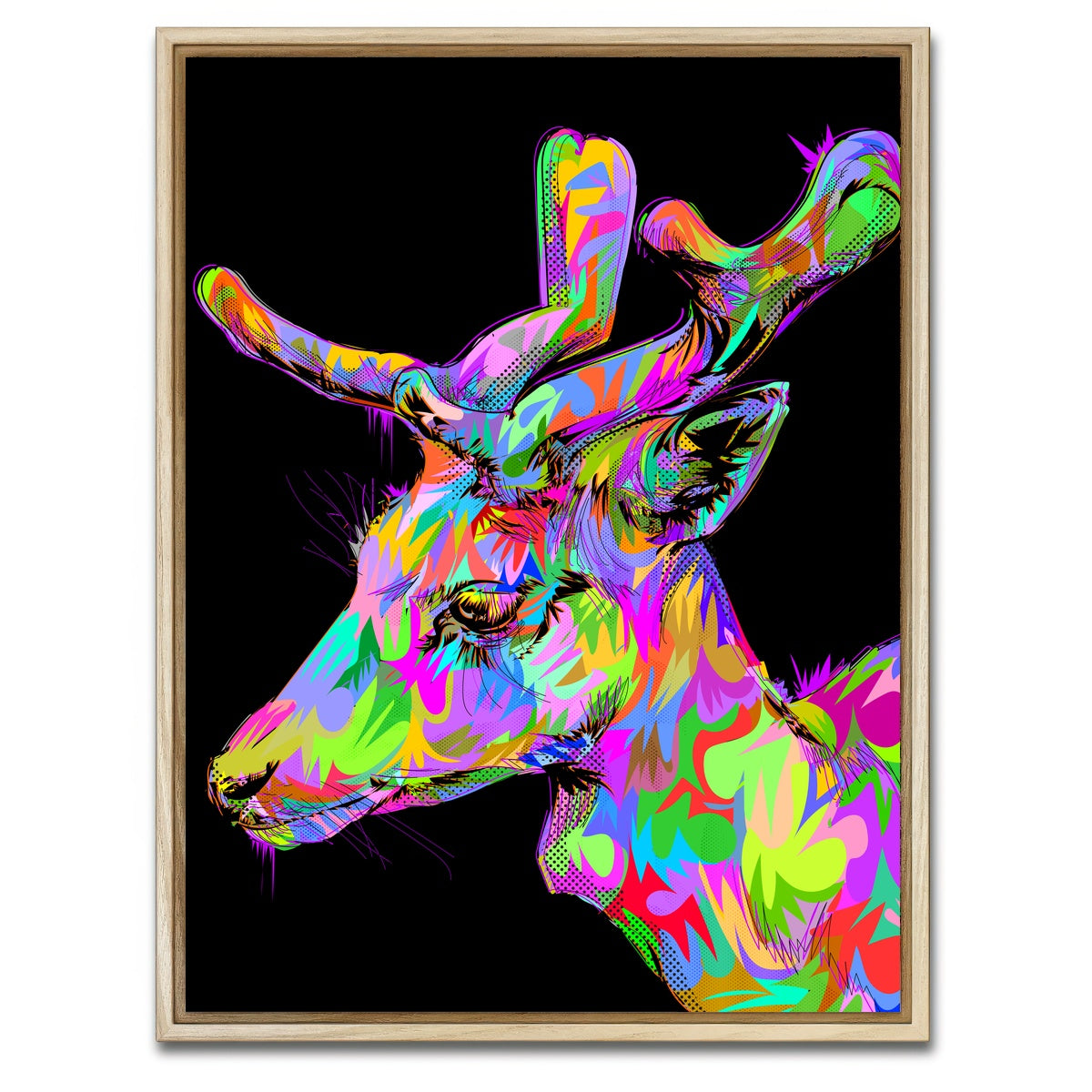 AUTO-MOCKUP WHITE | DOE | 1 Piece | Natural Framed Canvas | group=3x4