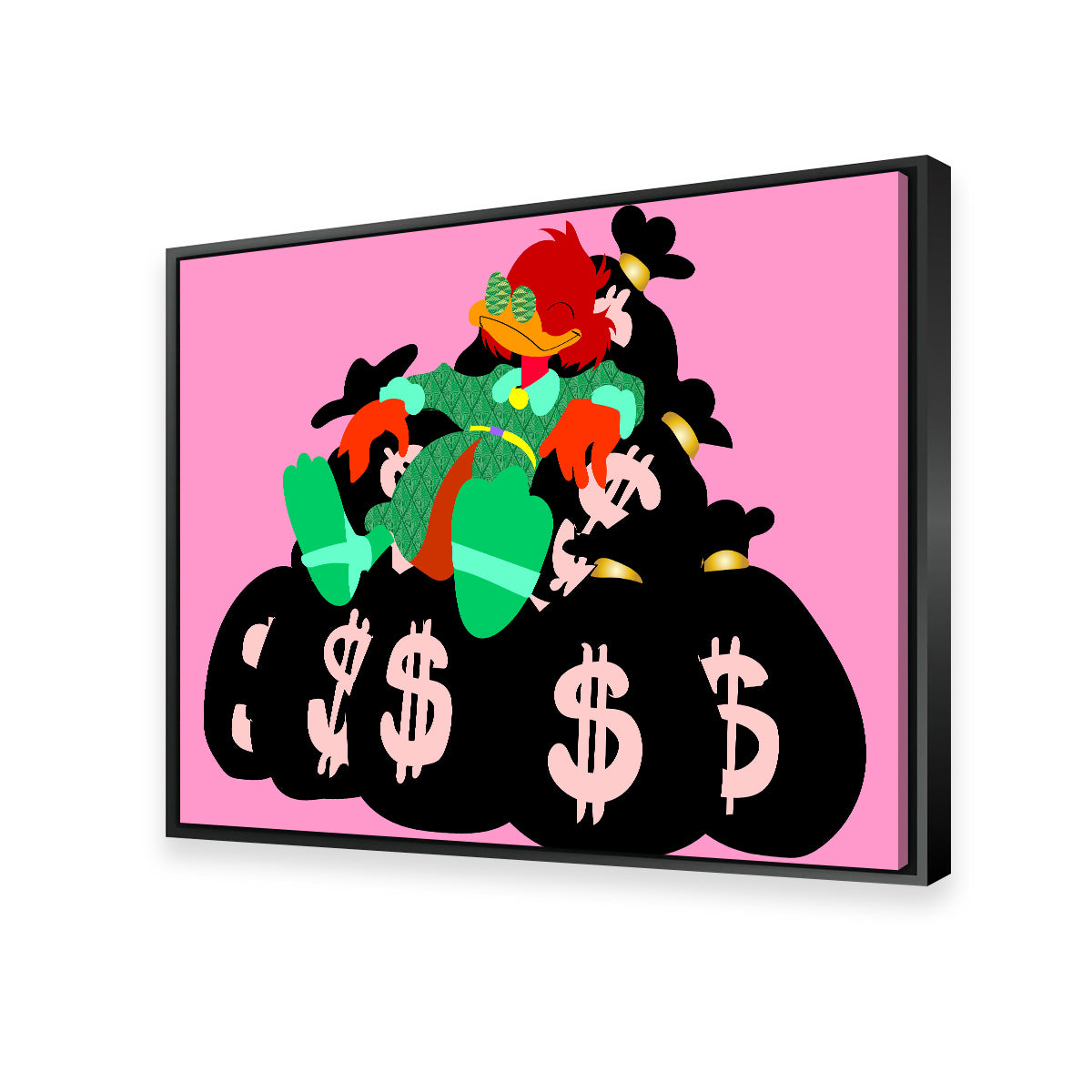 Donald Money Pile Wall Art