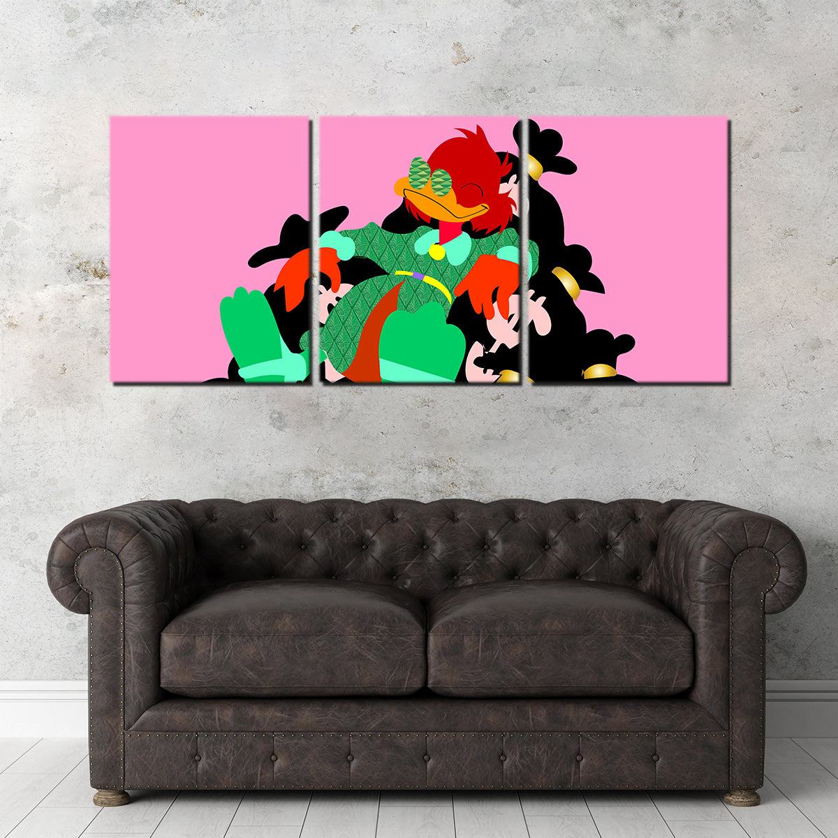 Donald Money Pile Wall Art