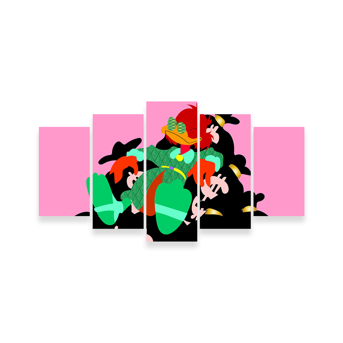 Donald Money Pile Wall Art