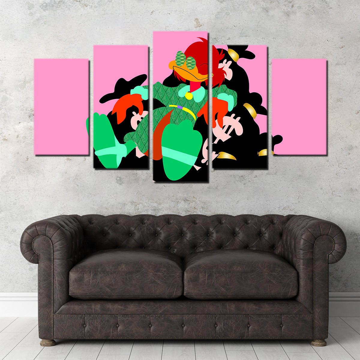 Donald Money Pile Wall Art