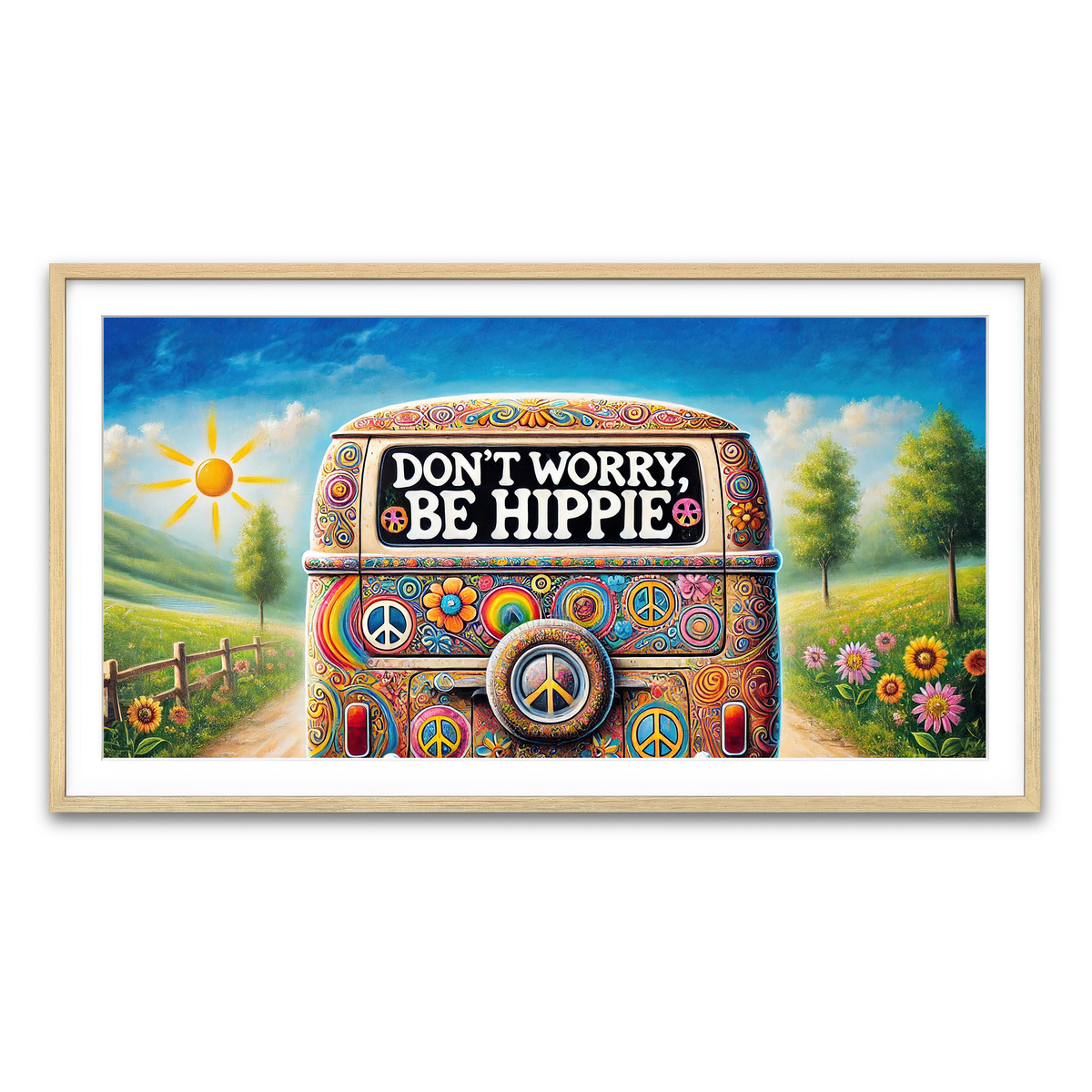 Framed Print 2x1 Natural