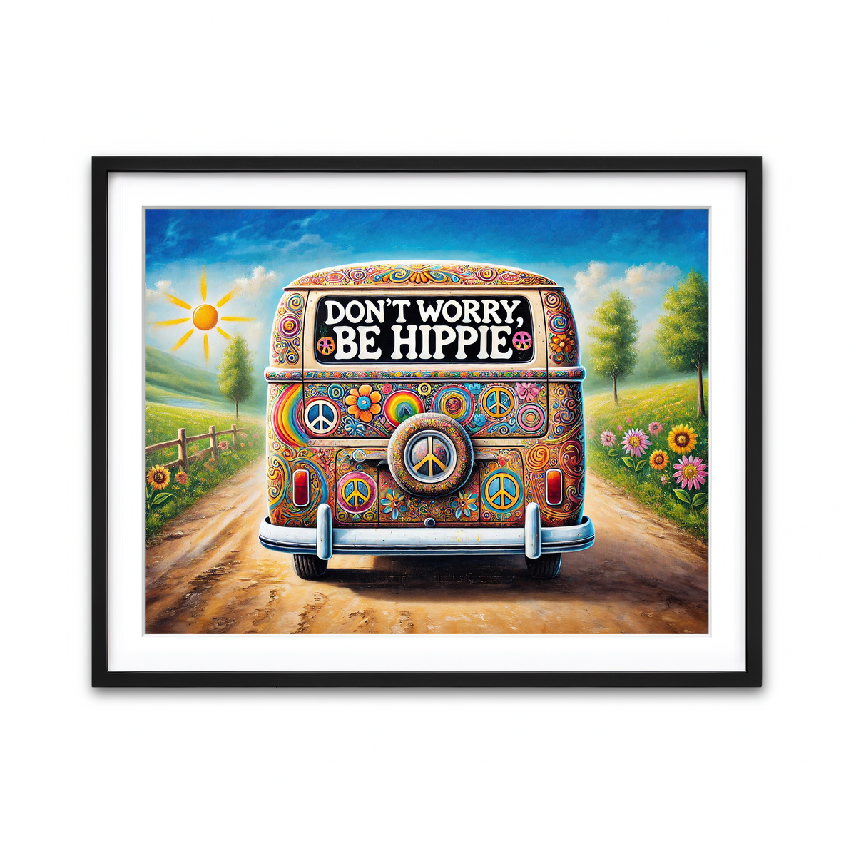 Framed Print 4x3 Black