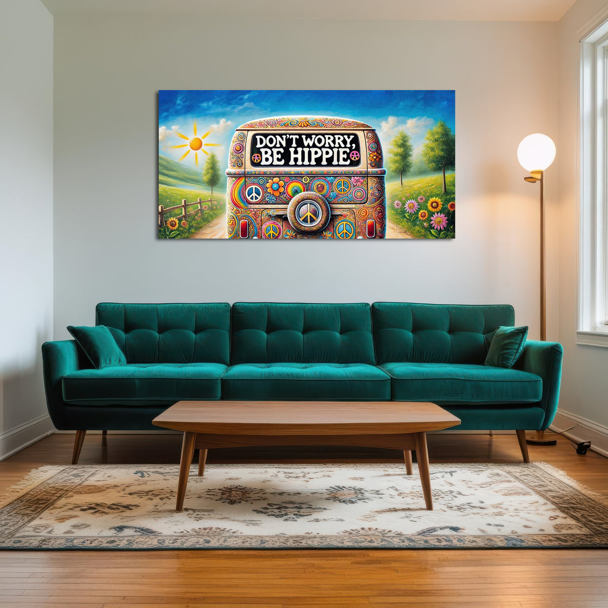 AUTO-MOCKUP ROOM | DON'T WORRY, BE HIPPIE Hippie Van