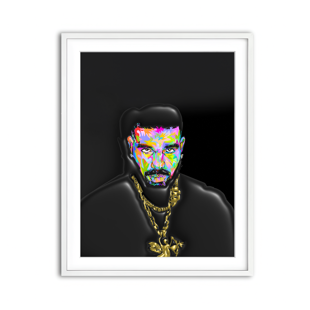 Framed Print 3x4 White