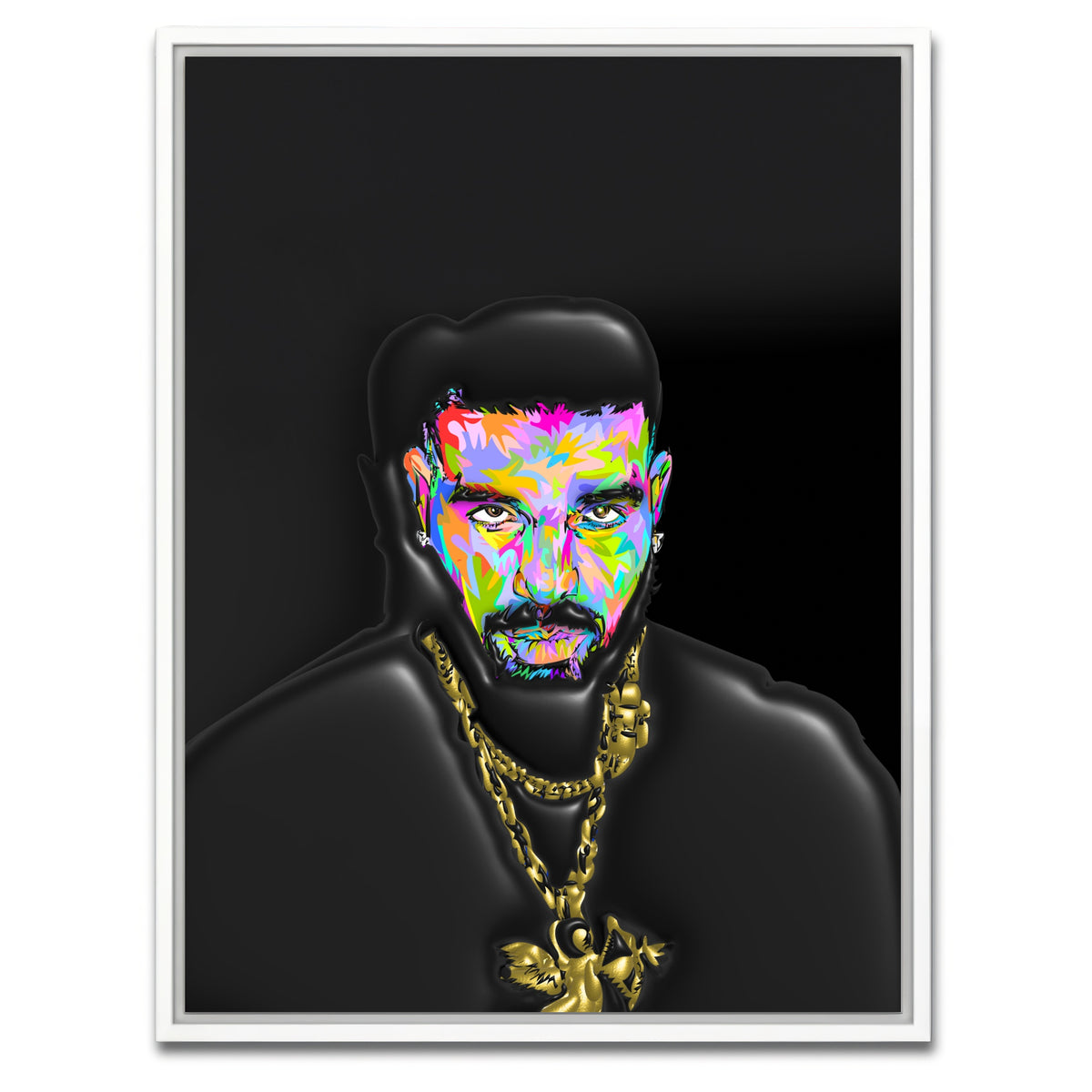AUTO-MOCKUP WHITE | DRAKE Color | 1 Piece | White Framed Canvas | group=3x4