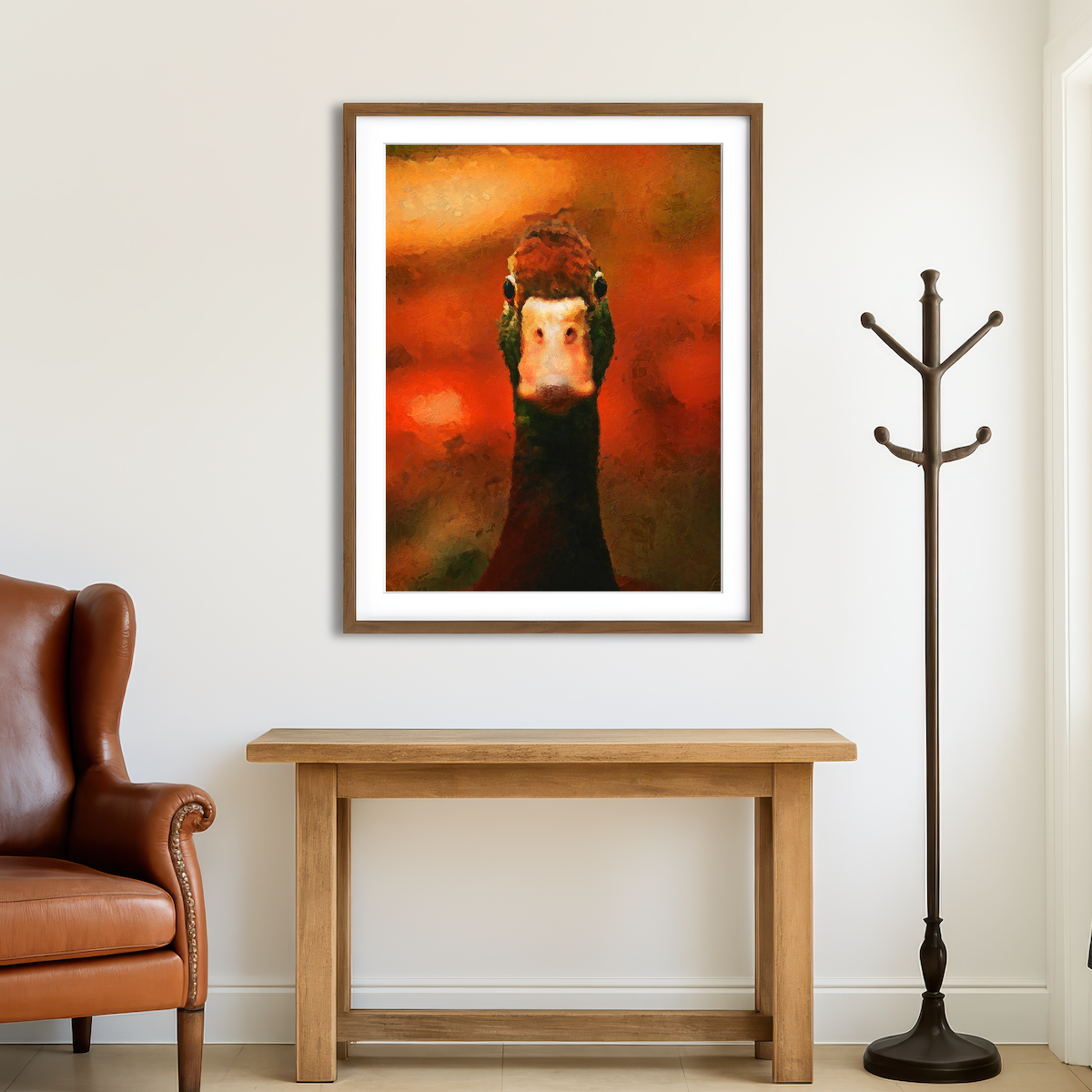 AUTO-MOCKUP ROOM | Duck Painting Wall Art