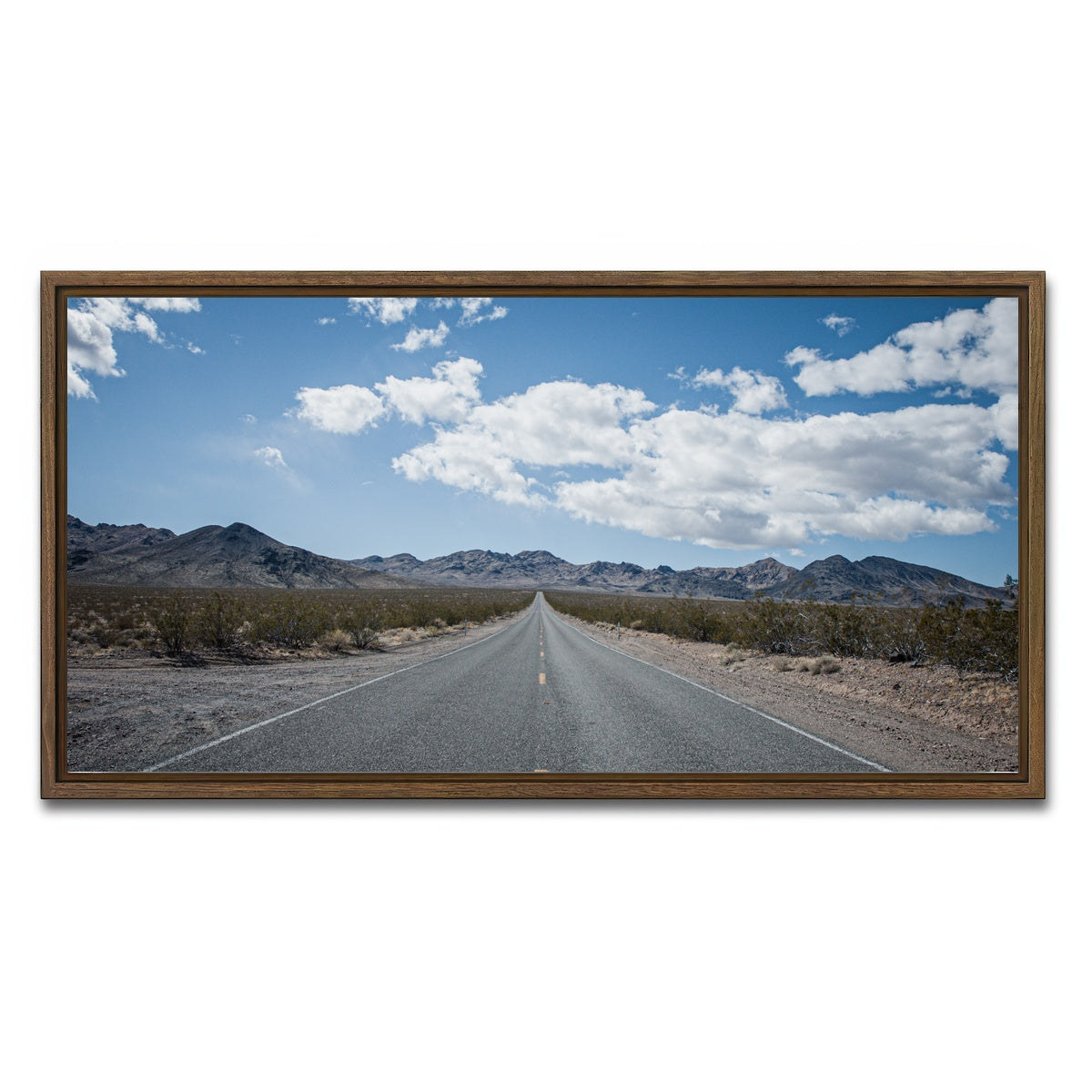 AUTO-MOCKUP WHITE | DV Intro | 1 Piece | Walnut Framed Canvas | group=2x1