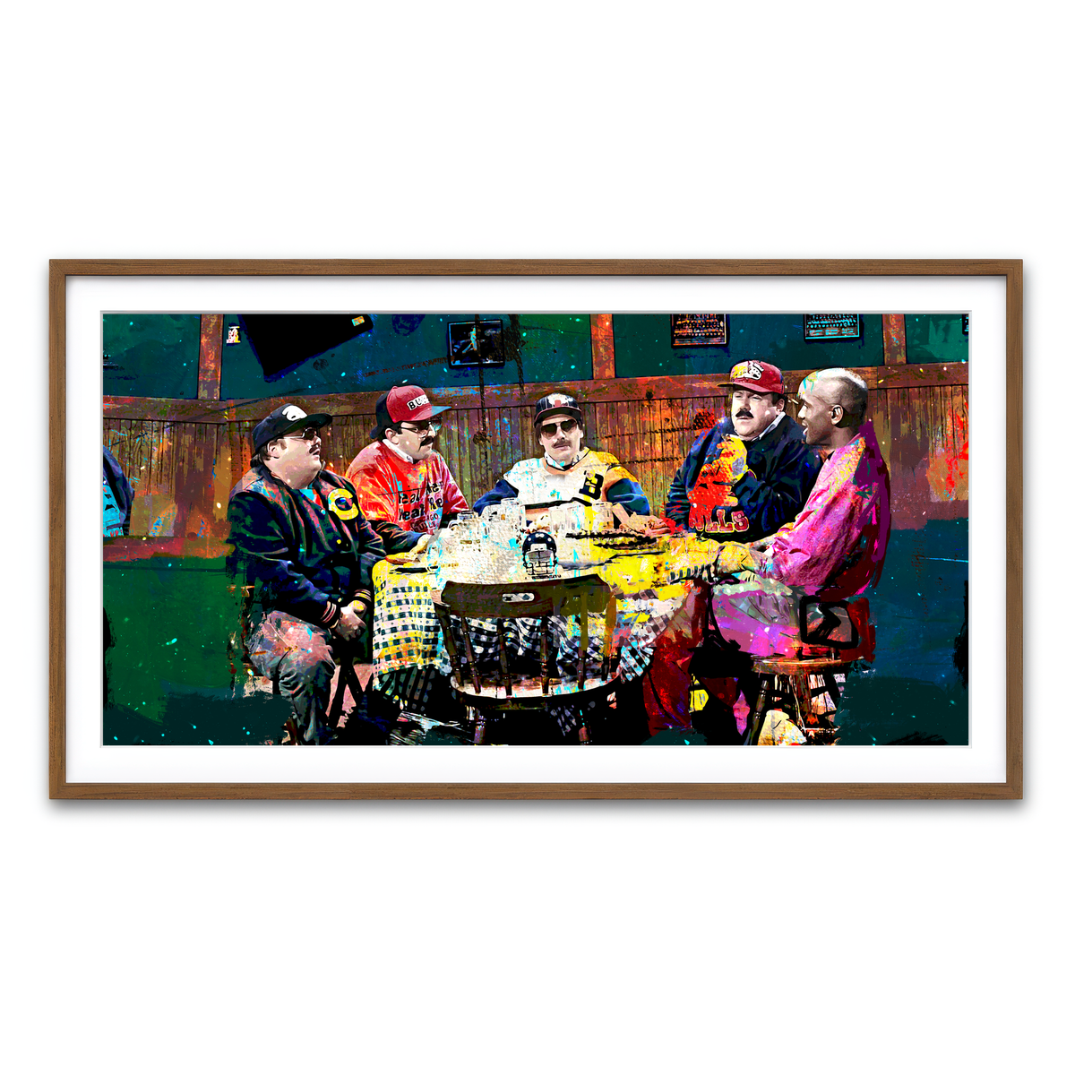 Framed Print 2x1 Walnut