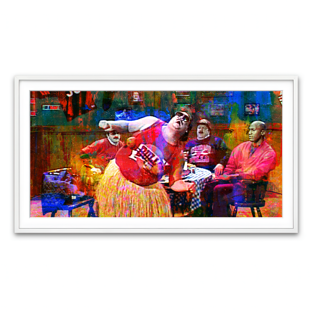 Framed Print 2x1 White