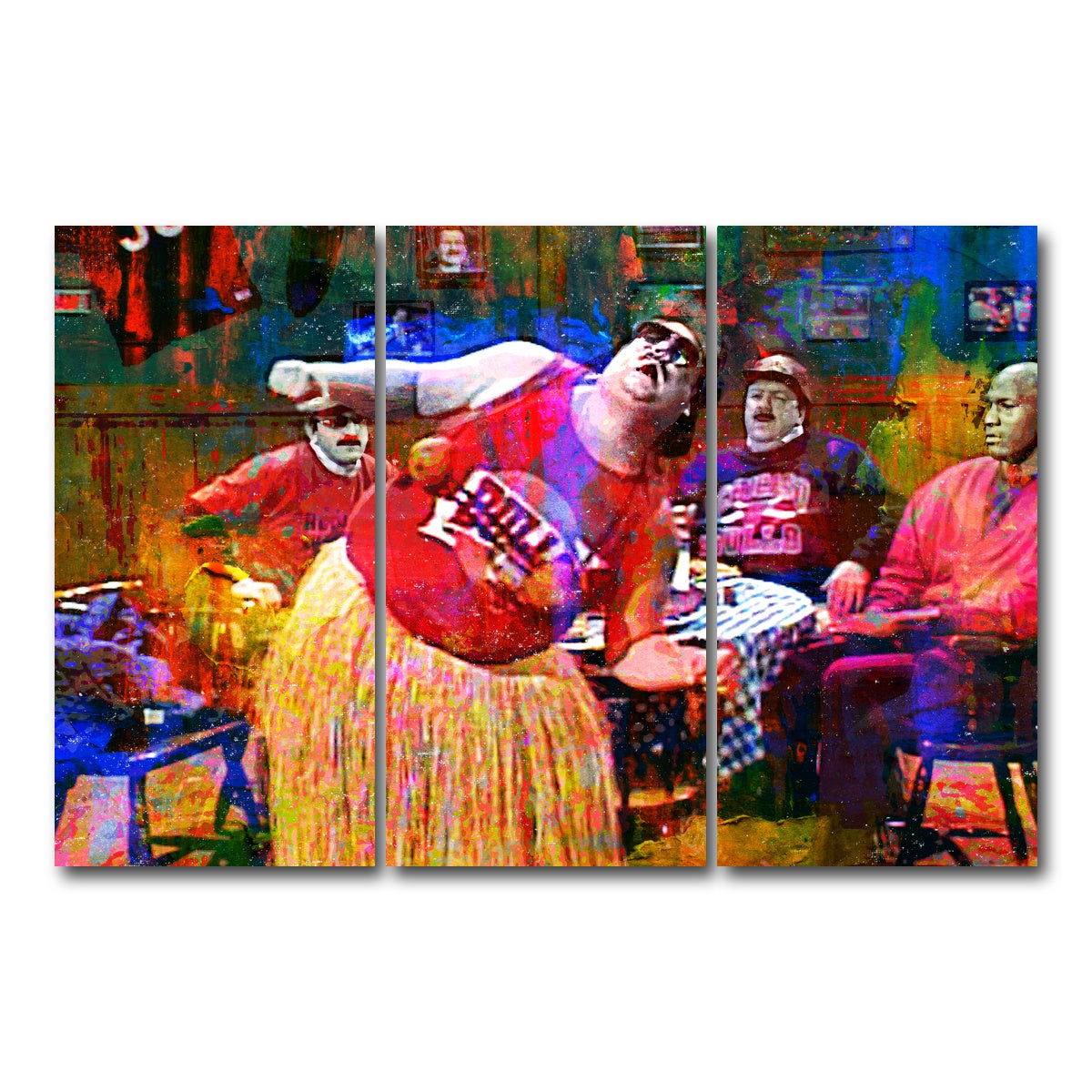 AUTO-MOCKUP WHITE | Da Bulls Da Bulls Da Bulls | 3 Piece | Gallery Wrap Canvas | group=12x24