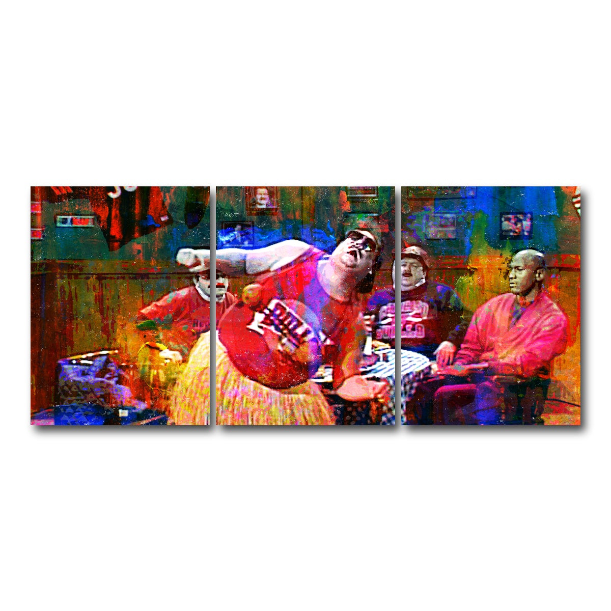 AUTO-MOCKUP WHITE | Da Bulls Da Bulls Da Bulls | 3 Piece | Gallery Wrap Canvas | group=18x24