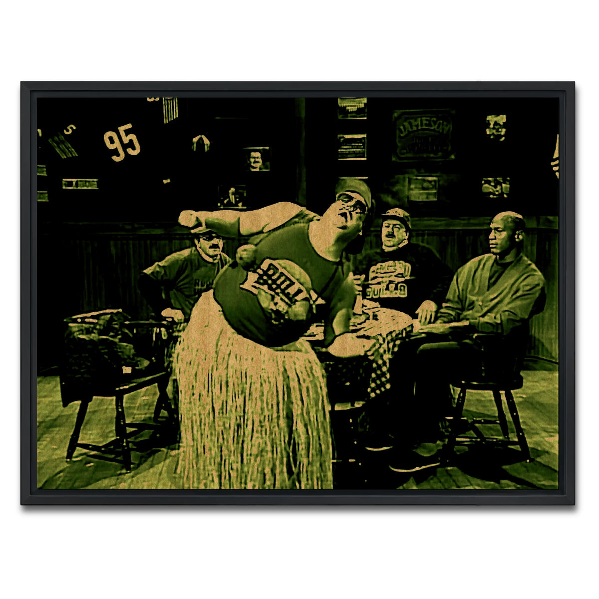 AUTO-MOCKUP WHITE | Da Bulls Sepia | 1 Piece | Black Framed Canvas | group=4x3