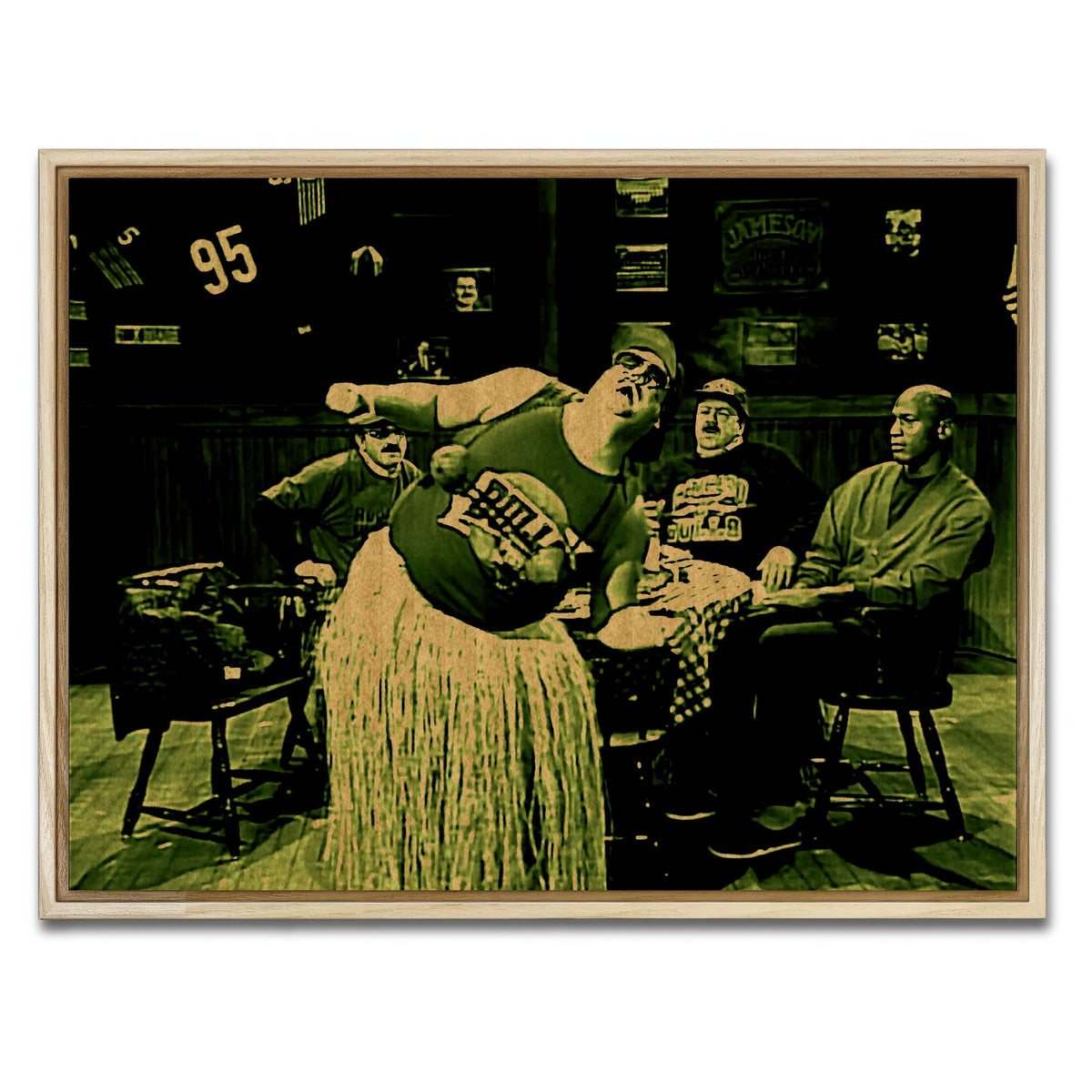 AUTO-MOCKUP WHITE | Da Bulls Sepia | 1 Piece | Natural Framed Canvas | group=4x3