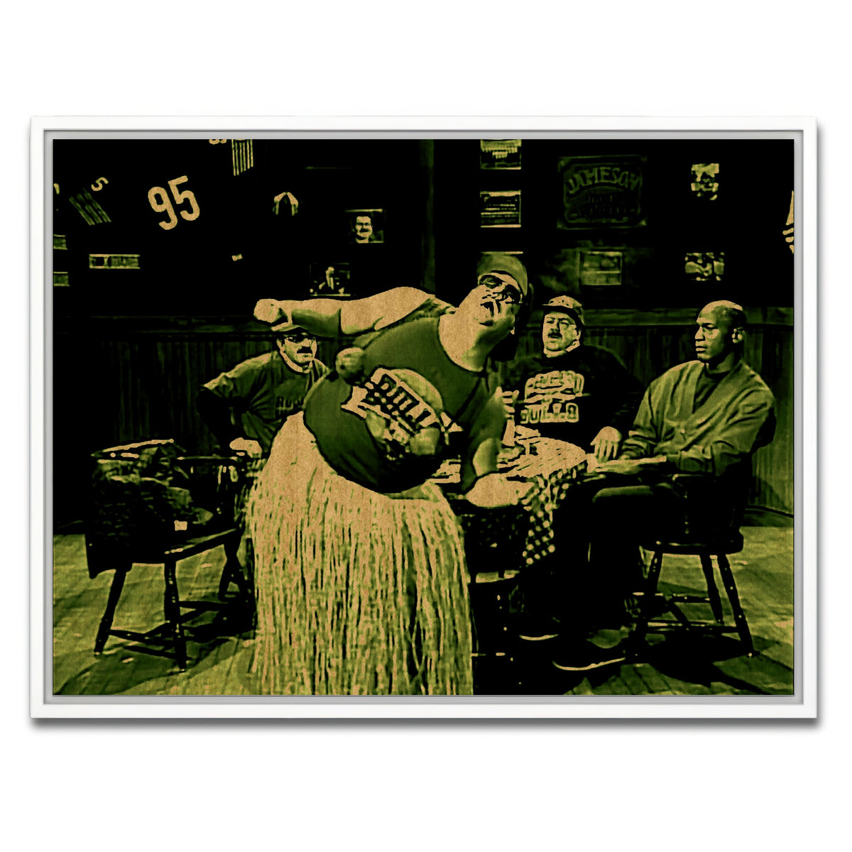 AUTO-MOCKUP WHITE | Da Bulls Sepia | 1 Piece | White Framed Canvas | group=4x3