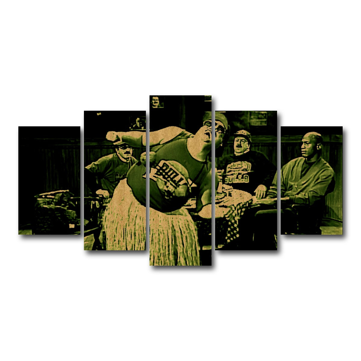 AUTO-MOCKUP WHITE | Da Bulls Sepia | 5 Piece | Gallery Wrap Canvas | group=5_normal