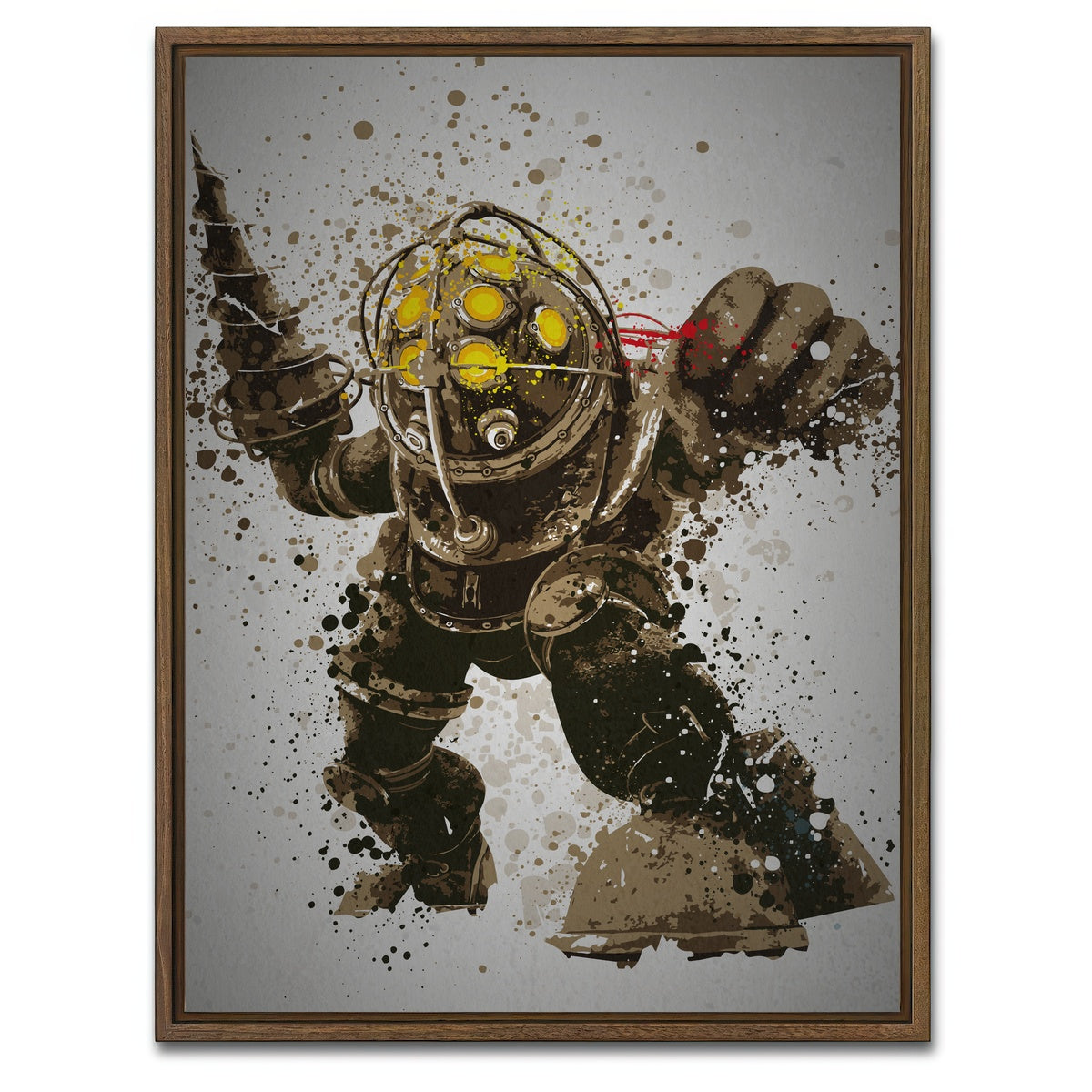 AUTO-MOCKUP WHITE | Daddy | 1 Piece | Walnut Framed Canvas | group=3x4