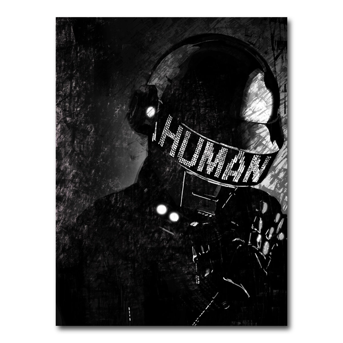 AUTO-MOCKUP WHITE | Daft Punk Thomas | 1 Piece | Gallery Wrap Canvas | group=3x4