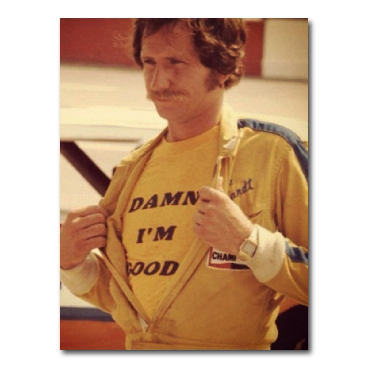 AUTO-MOCKUP WHITE | Dale Earnhardt - I'm Good | 1 Piece | Gallery Wrap Canvas | group=3x4