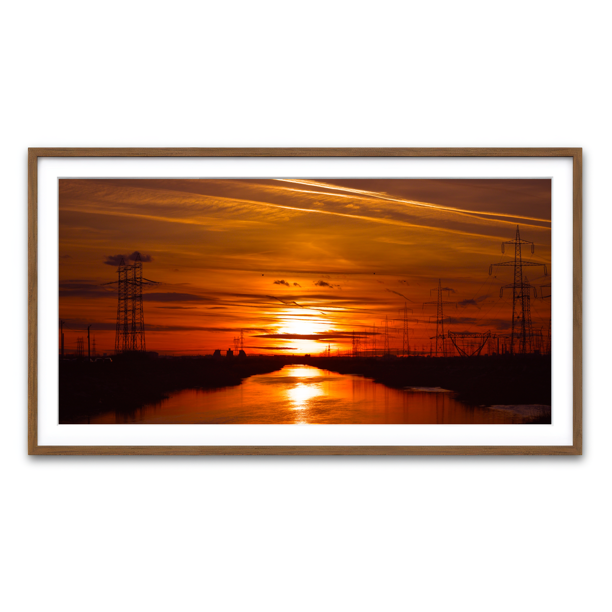 Framed Print 2x1 Walnut