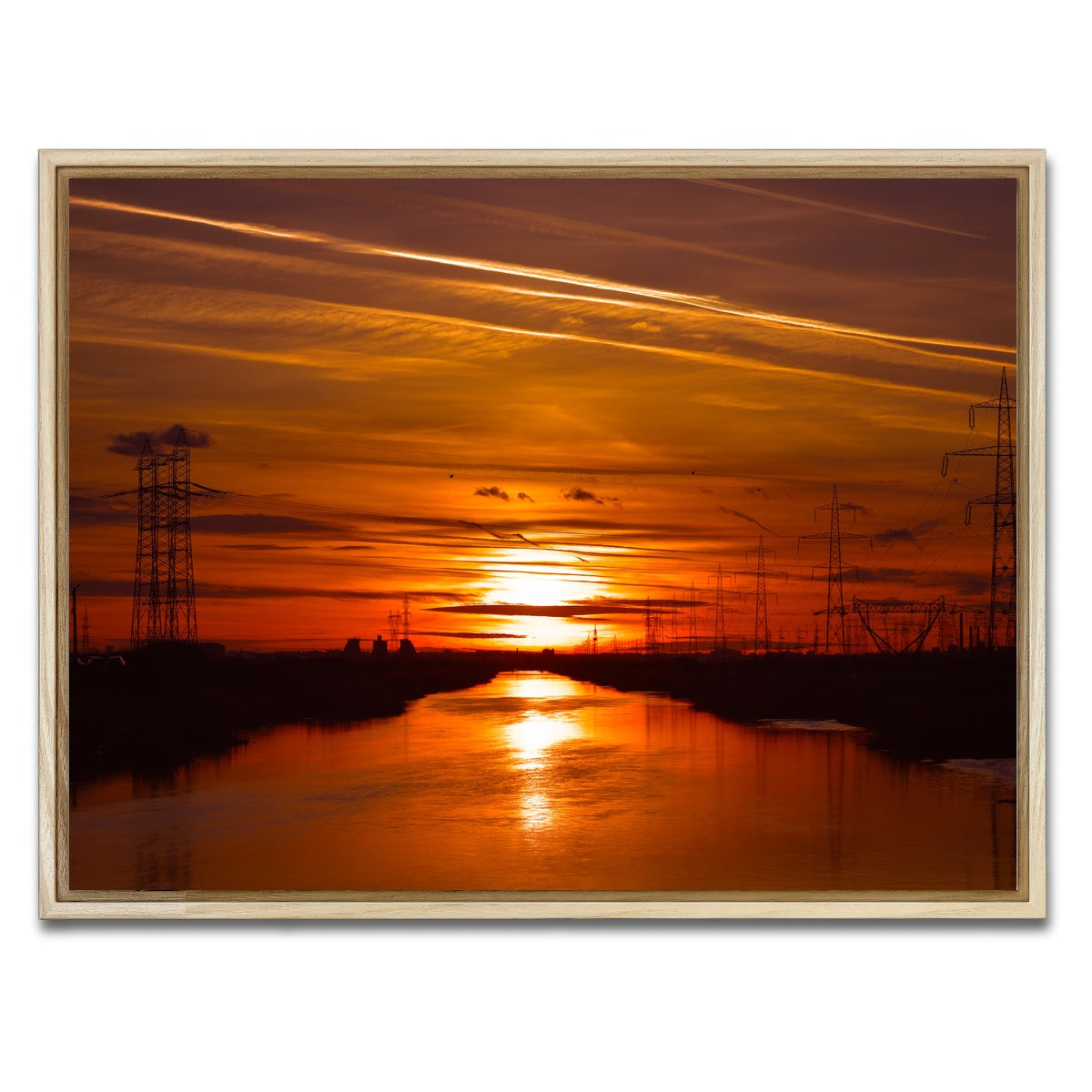 AUTO-MOCKUP WHITE | Dambovita River Romania | 1 Piece | Natural Framed Canvas | group=4x3