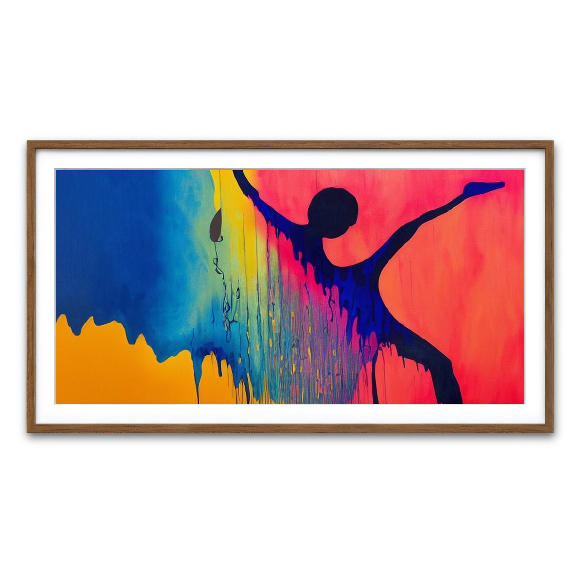 Framed Print 2x1 Walnut