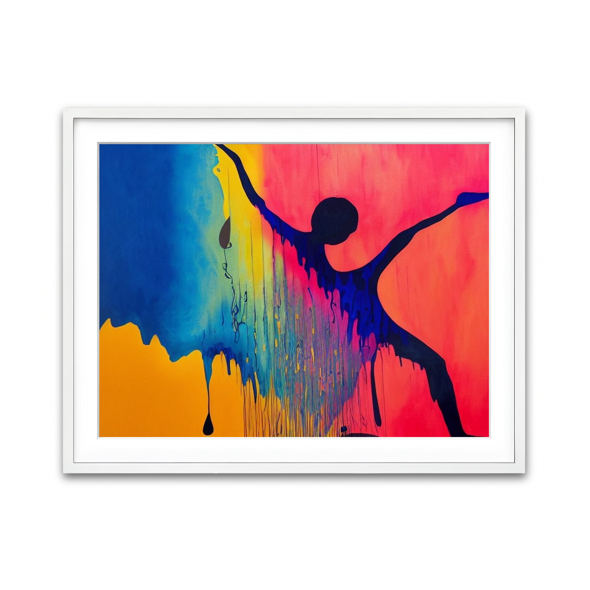 Framed Print 4x3 White