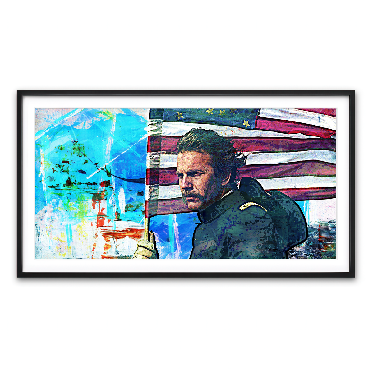Framed Print 2x1 Black