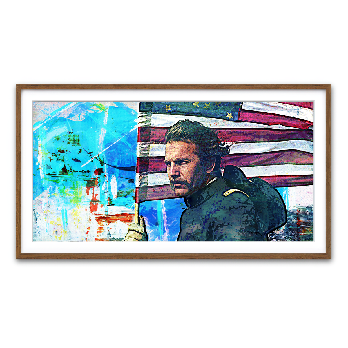 Framed Print 2x1 Walnut