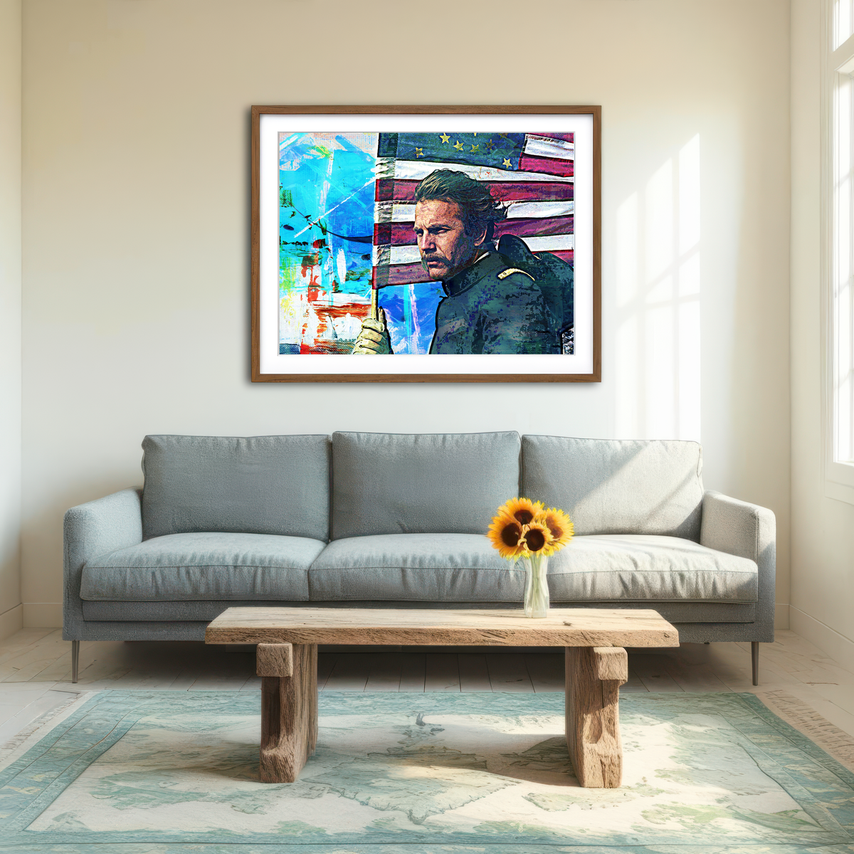 AUTO-MOCKUP ROOM | Dances With Wolves Wall Art