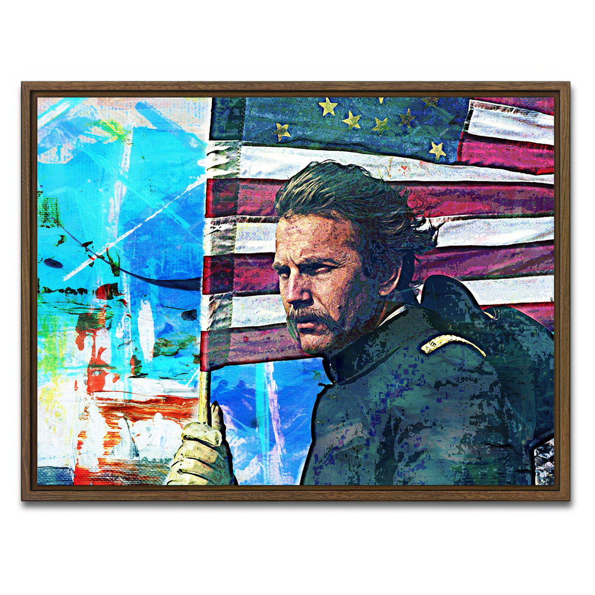 AUTO-MOCKUP WHITE | Dances With Wolves | 1 Piece | Walnut Framed Canvas | group=4x3