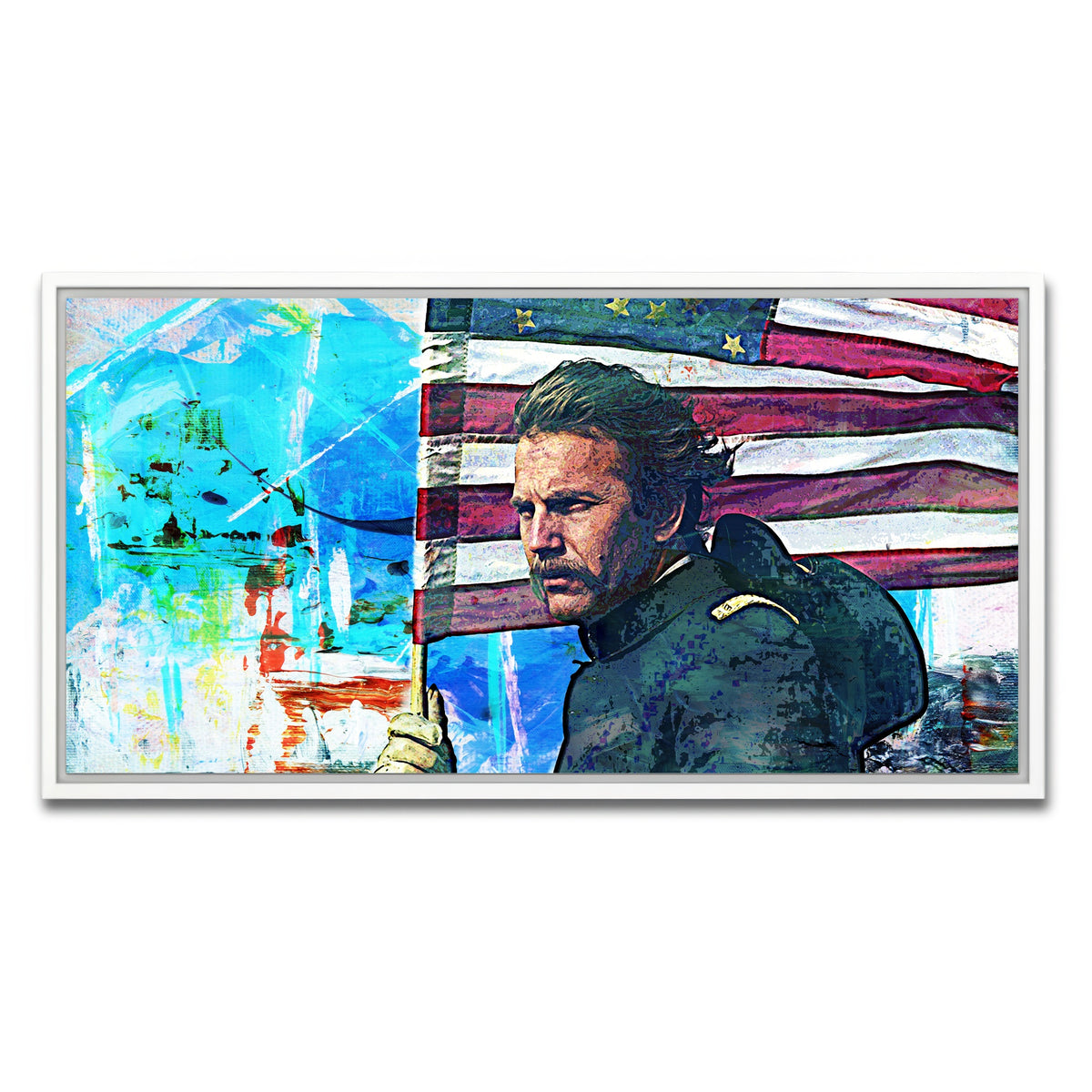 AUTO-MOCKUP WHITE | Dances With Wolves | 1 Piece | White Framed Canvas | group=2x1