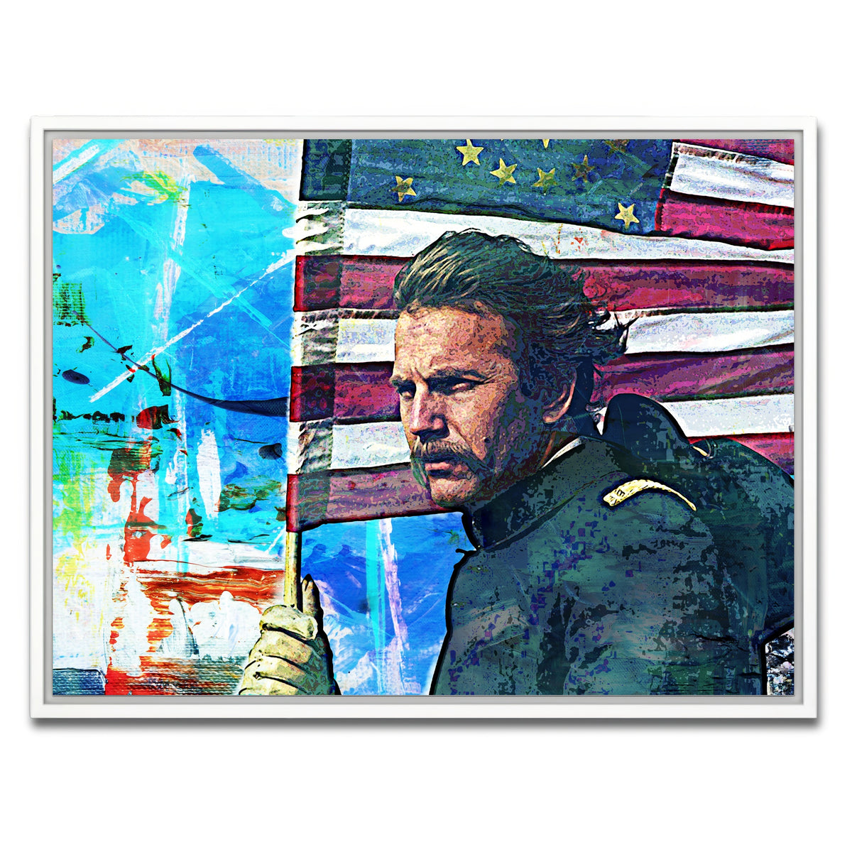 AUTO-MOCKUP WHITE | Dances With Wolves | 1 Piece | White Framed Canvas | group=4x3