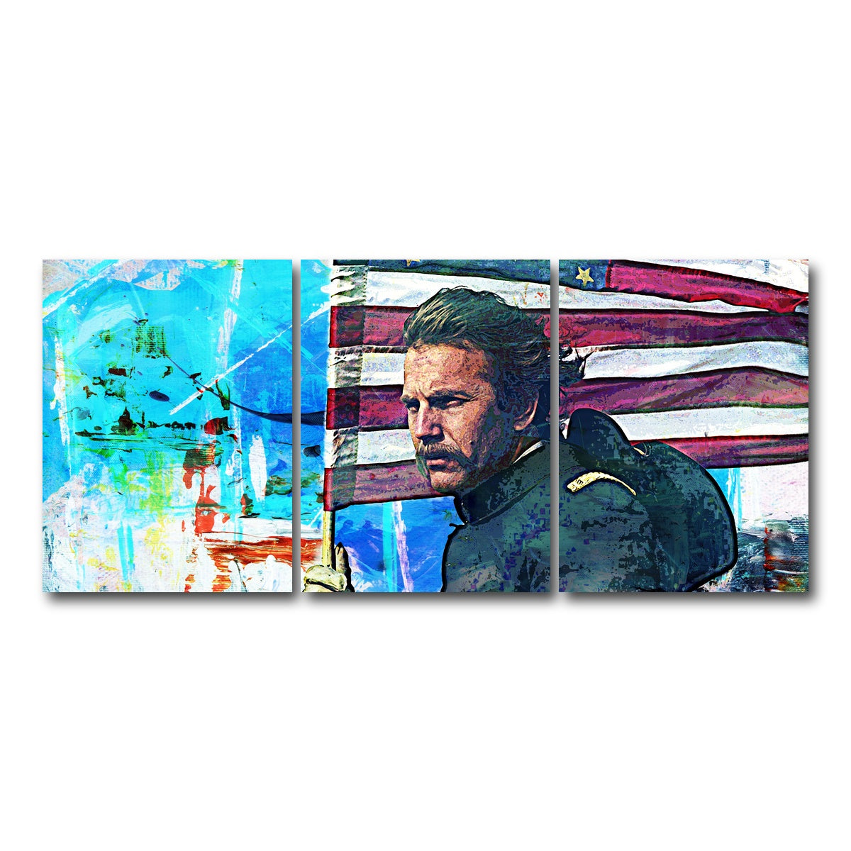 AUTO-MOCKUP WHITE | Dances With Wolves | 3 Piece | Gallery Wrap Canvas | group=18x24