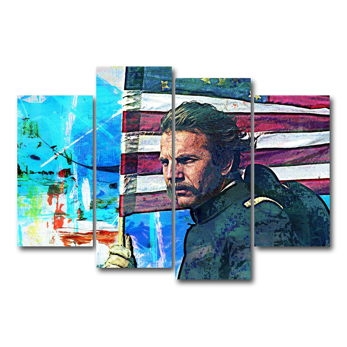 AUTO-MOCKUP WHITE | Dances With Wolves | 4 Piece | Gallery Wrap Canvas | group=4_short