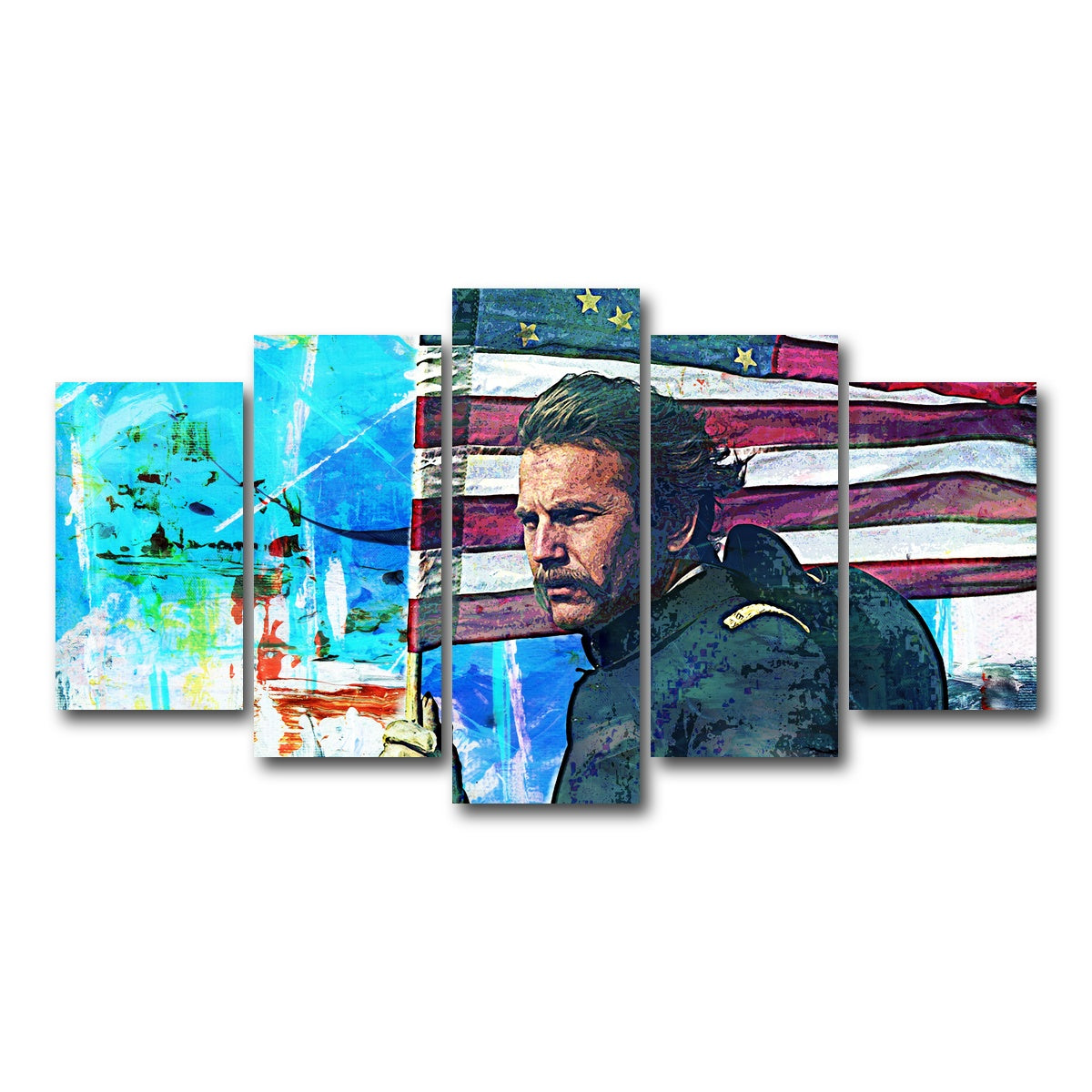 AUTO-MOCKUP WHITE | Dances With Wolves | 5 Piece | Gallery Wrap Canvas | group=5_normal
