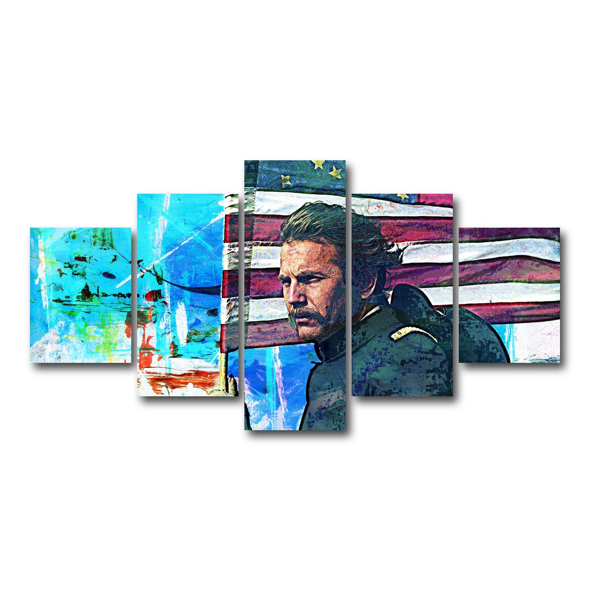 AUTO-MOCKUP WHITE | Dances With Wolves | 5 Piece | Gallery Wrap Canvas | group=5_short