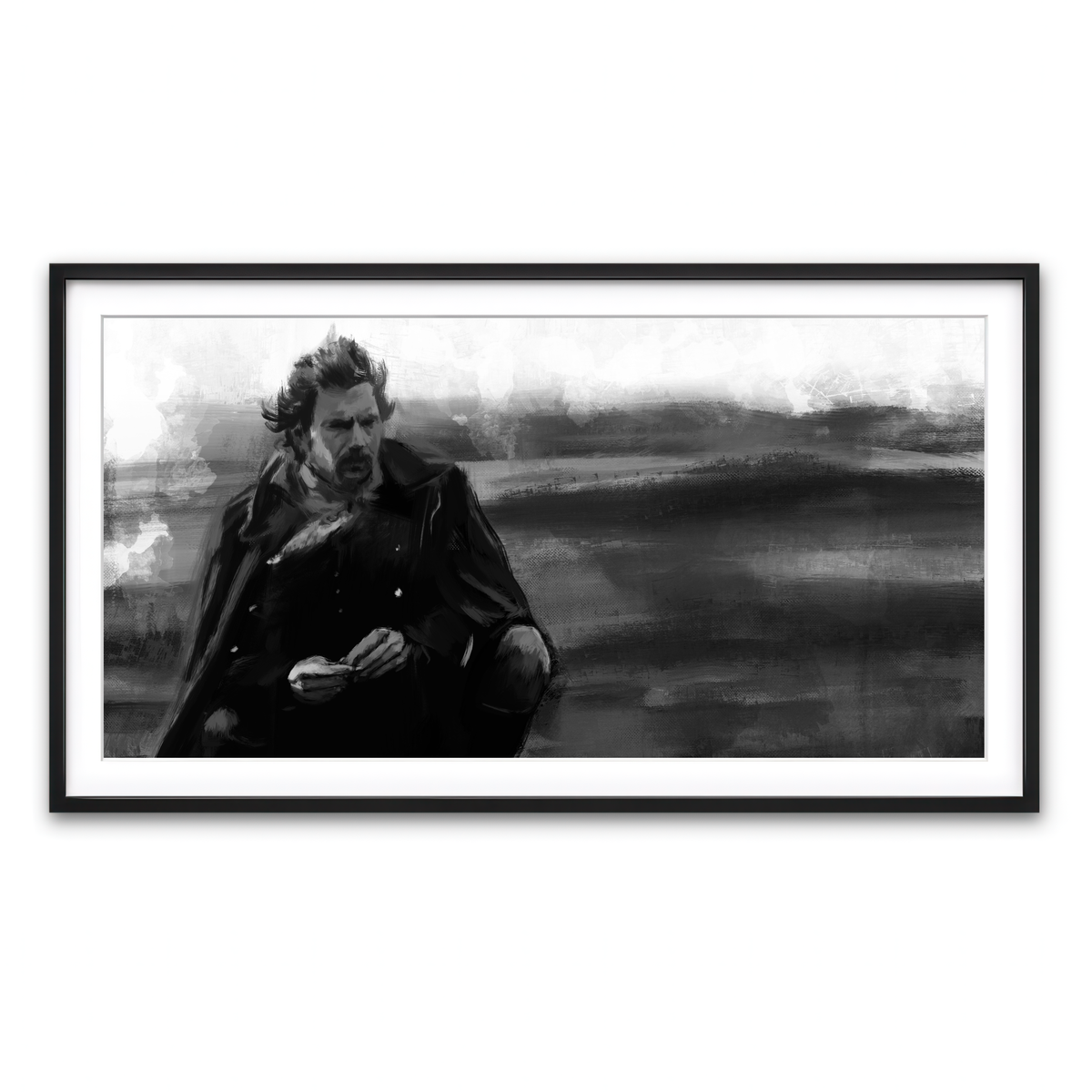 Framed Print 2x1 Black
