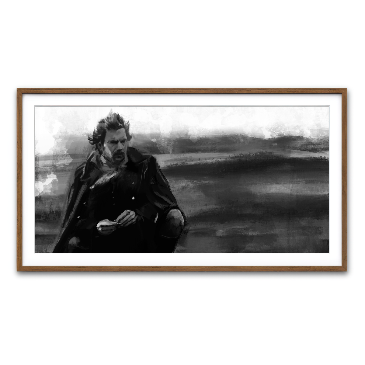 Framed Print 2x1 Walnut