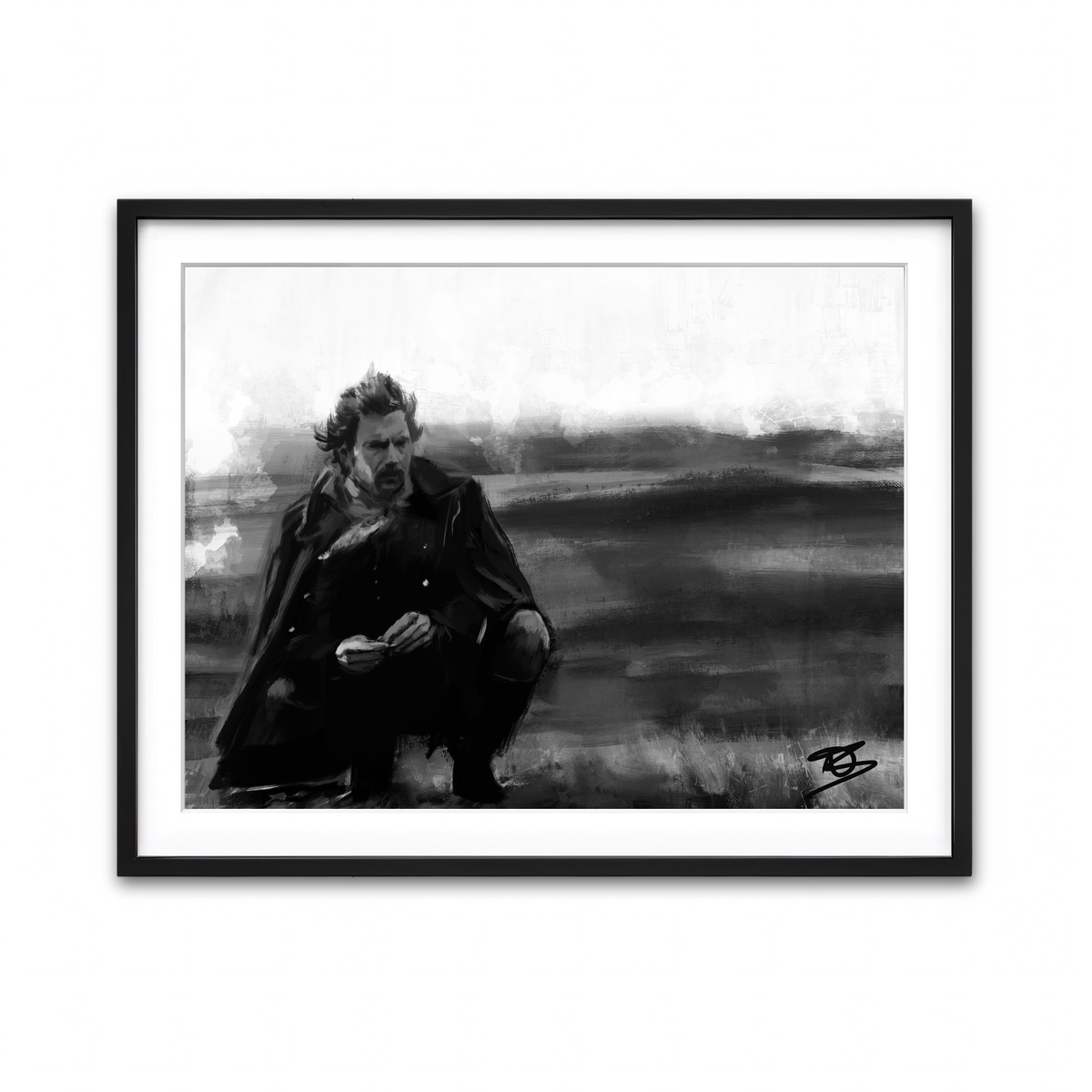 Framed Print 4x3 Black